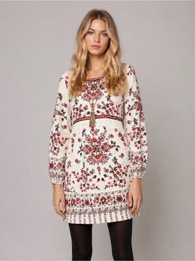 Free People Russian Doll Floral Dress Sequin Detail 2
